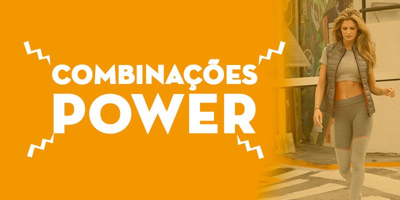 5 combinações Power para usar na academia.