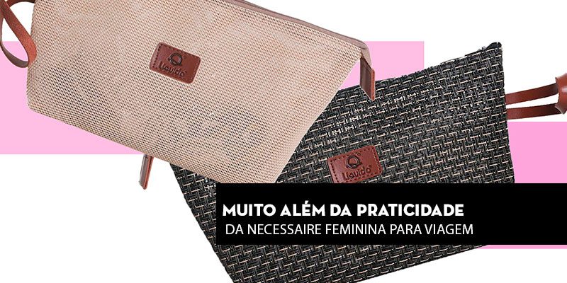 Jogo Necessaire com 03 unidades - - Moda Feminina